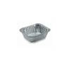 Récipient alimentaire rectangulaire jetable en aluminium lt 0.49
