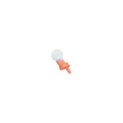 Bec verseur avec bouchon en plastique orange