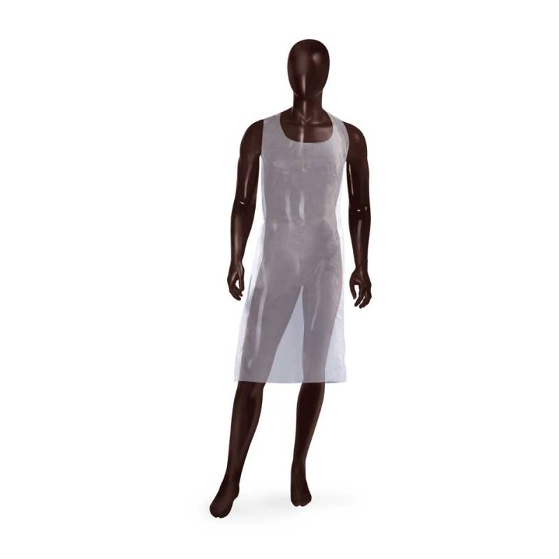 Tablier ldpe blanc 70x120 cm