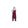 Delantal Egochef burdeos con peto y bolsillo cm 90x70