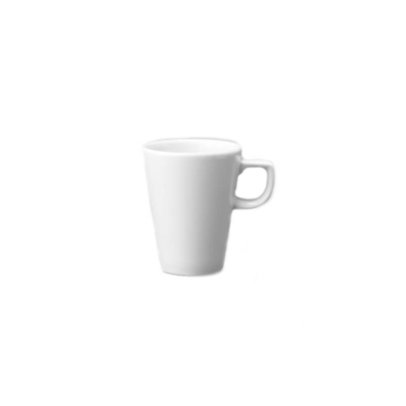 Taza de café y leche Churchill Beverage Line cerámica vitrificada blanca cl 34