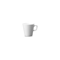 Taza de café y leche Churchill Beverage Line cerámica vitrificada blanca cl 44