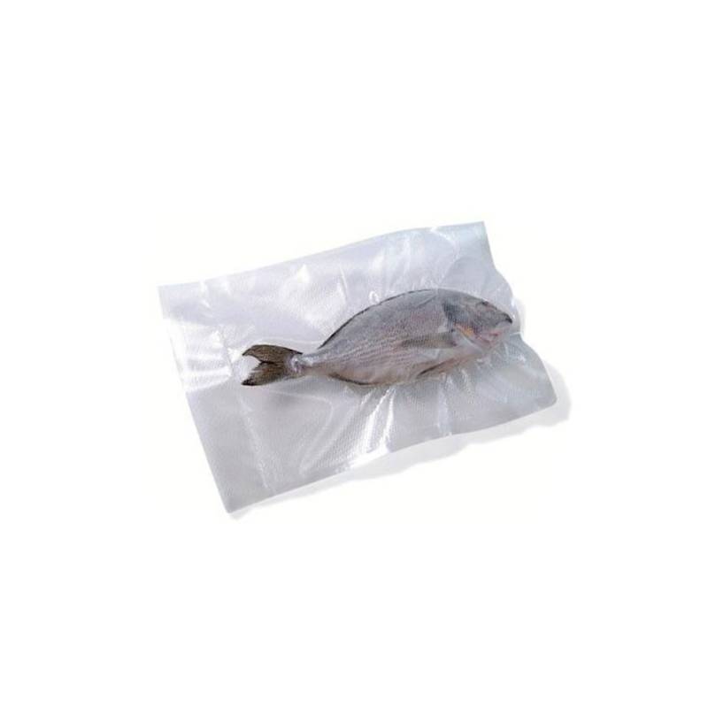 Bolsas de vacío diamante de plástico transparente gofrado 25x35 cm