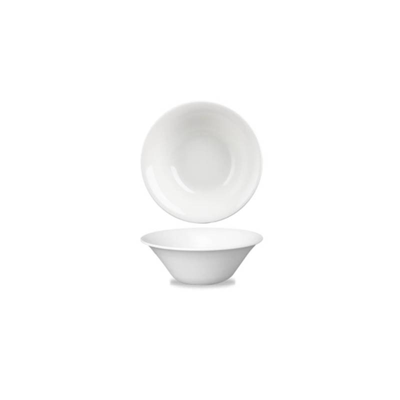 Ensaladera Churchill Mediterranean Line de cerámica vitrificada blanca 25,2 cm