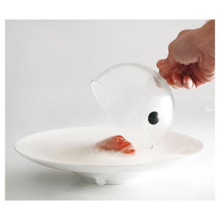 Cloche Rubì avec valve 100% verre Chef cm 13
