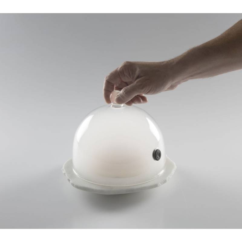 Campana Rubì con válvula 100% vidrio Chef cm 18