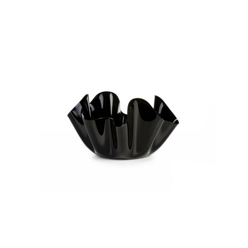 Seau acrylique noir Onda cm 31x17,5