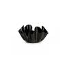 Cubo acrílico negro Onda 31x17,5 cm