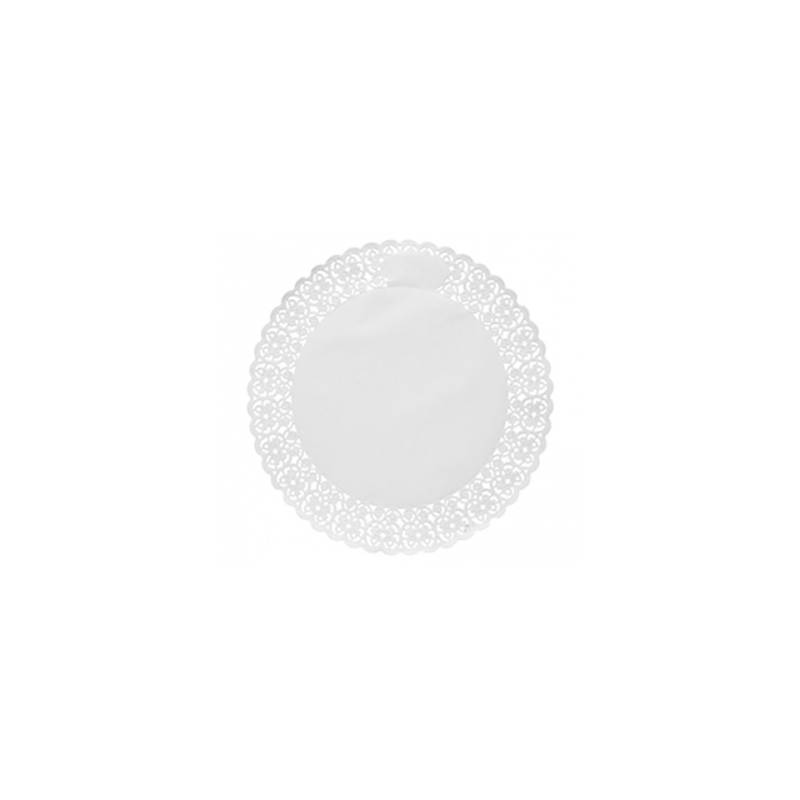 Encaje redondo de papel blanco cm 20
