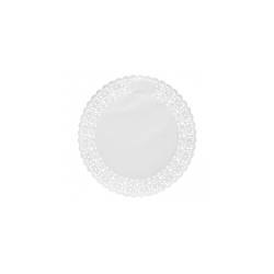 Encaje redondo de papel blanco cm 24