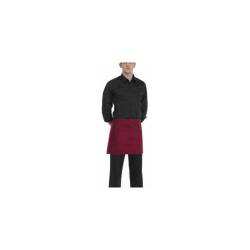 Egochef Delantal de mostrador 40x70cm burdeos con bolsillo