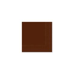 Servilleta de celulosa de 2 capas chocolate 33x33 cm