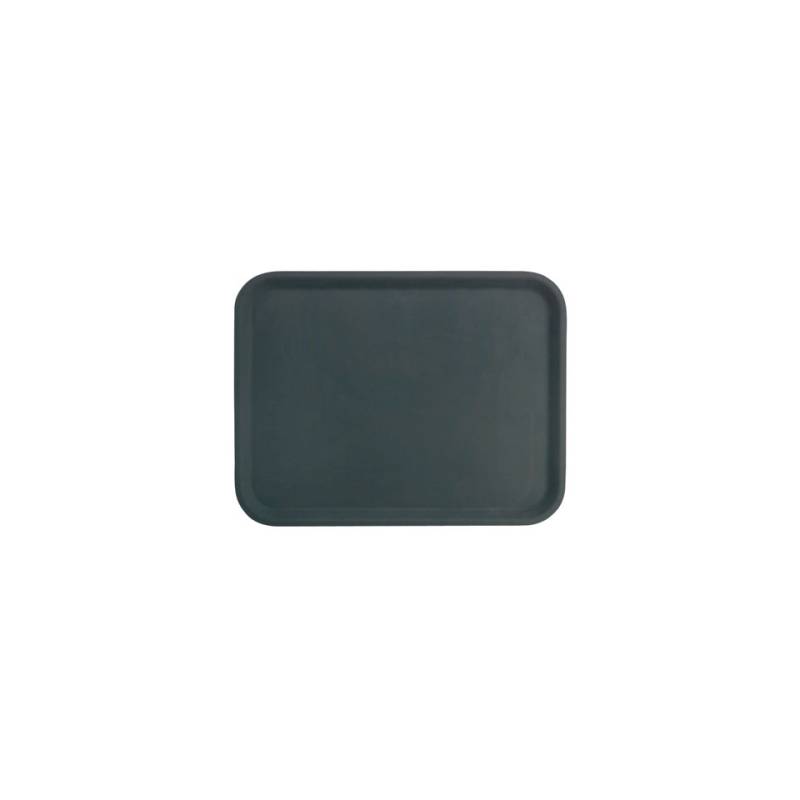 Plateau en polypropylène 35x46cm antidérapant rectangulaire noir