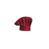 Toque Egochef en coton bordeaux classique
