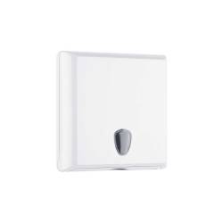 Dispensador de toallas de plástico blanco