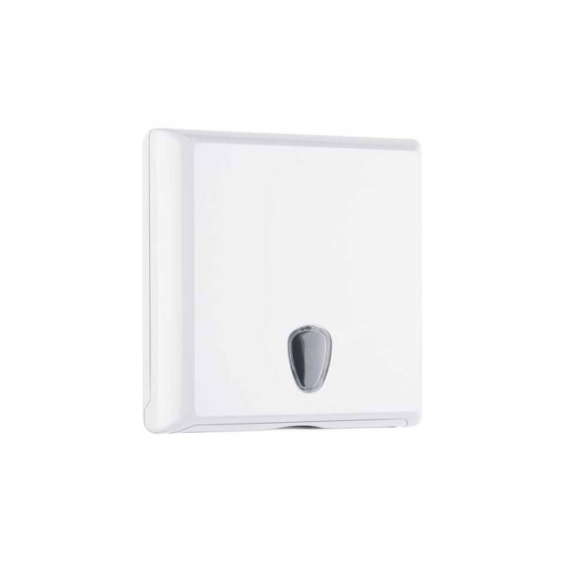 Dispensador de toallas de plástico blanco