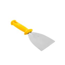 Spatule triangulaire en acier inoxydable et plastique 10 cm