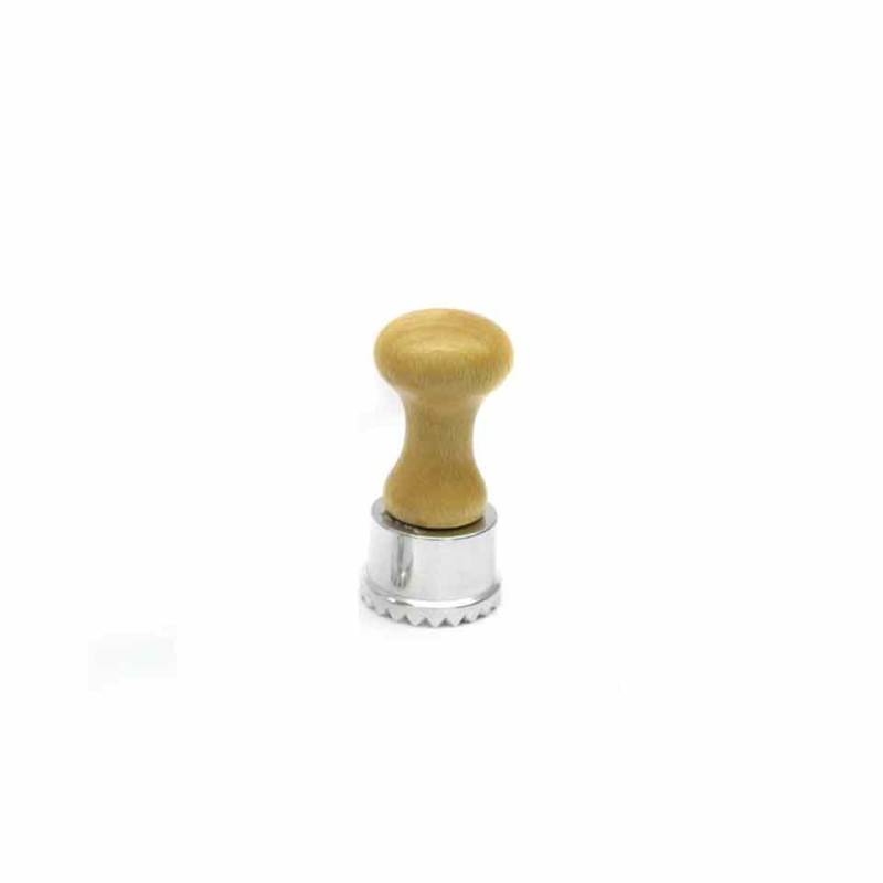Moule à raviolo rond en bois et aluminium 3,8 cm