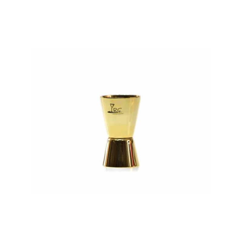 Jigger RG de acero inoxidable pulido dorado cl 2 y 4