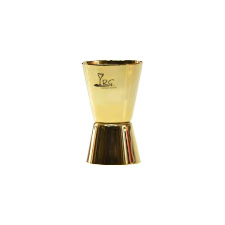 Jigger RG de acero inoxidable pulido dorado cl 2 y 4