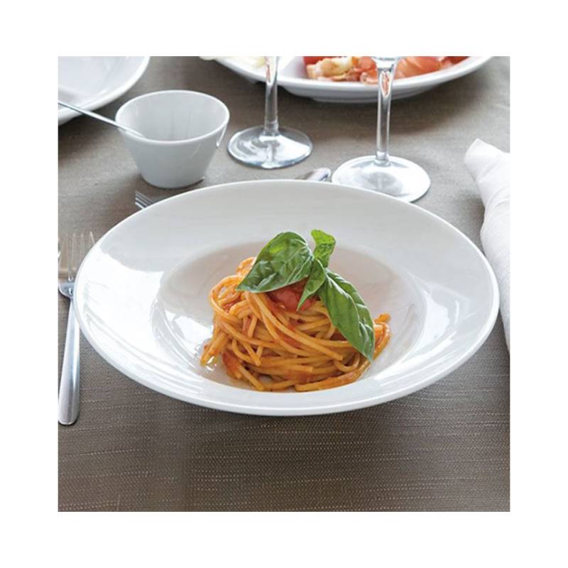 Napoli Saturnia cuenco para pasta de porcelana blanca cm 26