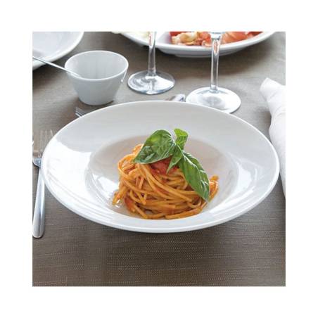 Napoli Saturnia cuenco para pasta de porcelana blanca cm 26