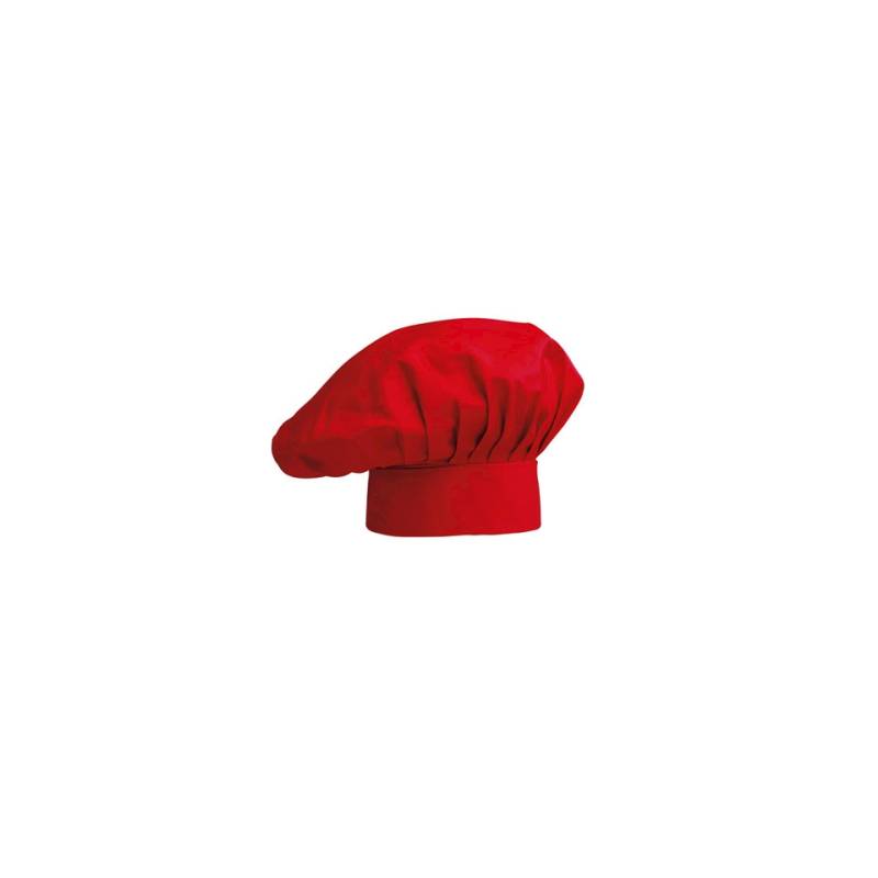 Egochef gorro de cocinero clásico poliéster algodón rojo