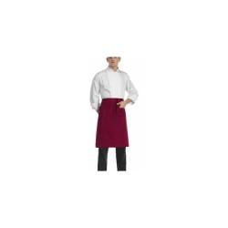 Egochef 70x70cm tablier de taille bordeaux avec poche