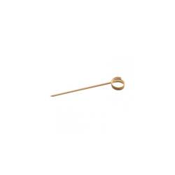Brochettes Twist en bambou avec anneau 12 cm