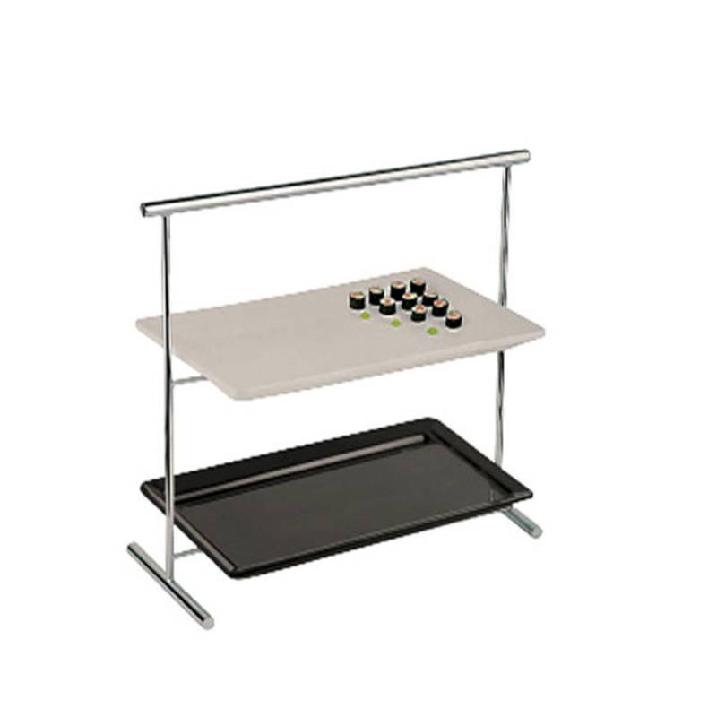 Support de plateau rectangulaire en acier inoxydable