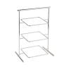 Support pour plateau carré en acier inoxydable