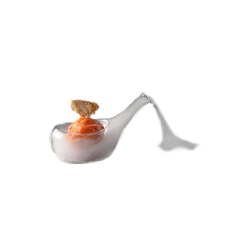 Mini-plat de service en verre Nitro 100% Chef