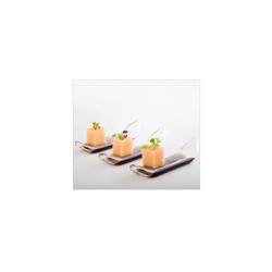 Cuillère sèche 2 trous Cuillère de chef 100% en verre borosilicaté