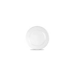 Assiette plate en céramique vitrifiée Profile Churchill blanc cm 23,4