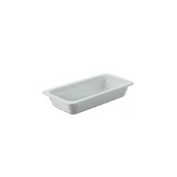 Gastronomie 1/3 plat rectangulaire en porcelaine blanche cm 17x32x6,5