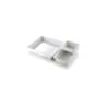 Gastronorm 2/3 plato rectangular porcelana blanca cm 35x32,5x6,5