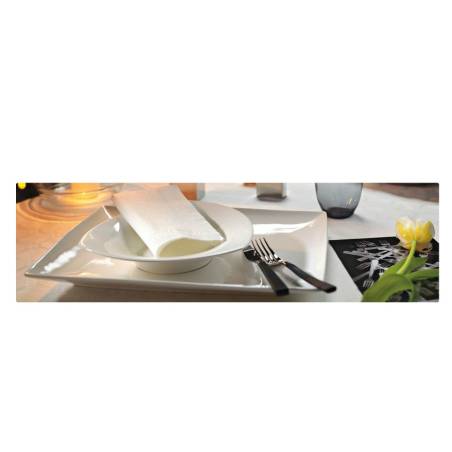 Serviette en cellulose 2 plis blanc 33x33 cm