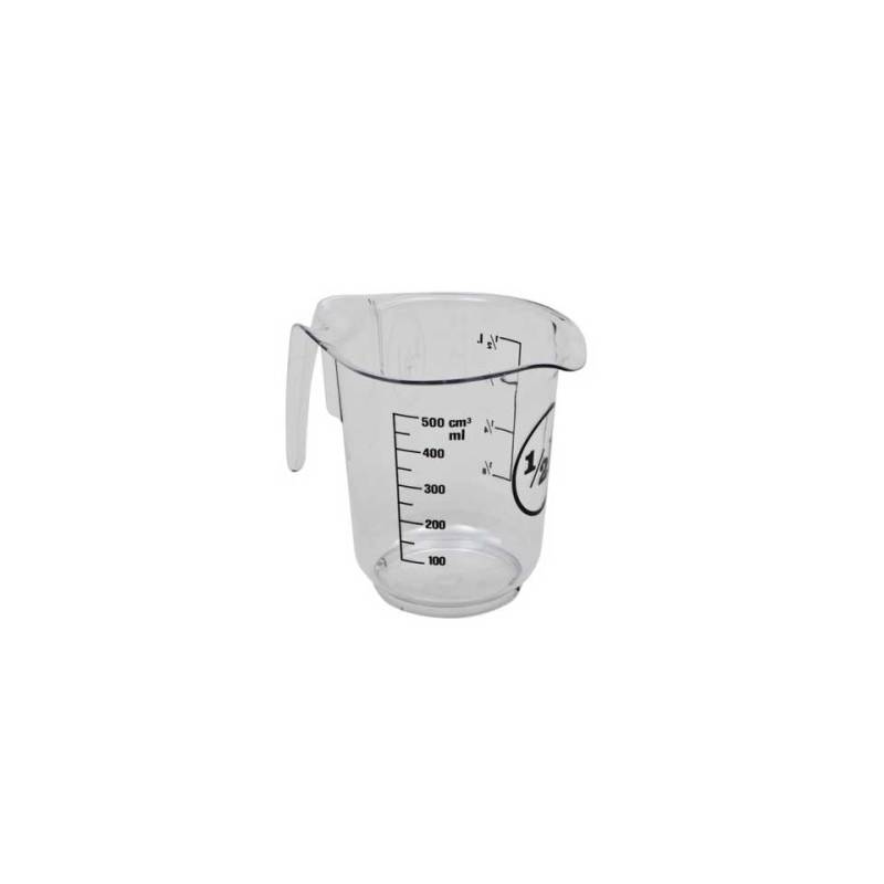 Jarra medidora de plástico transparente cl 50