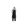 Delantal Sommy Egochef 75x75cm negro