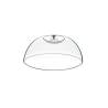 Cúpula redonda de pvc con pomo de acero 25 cm