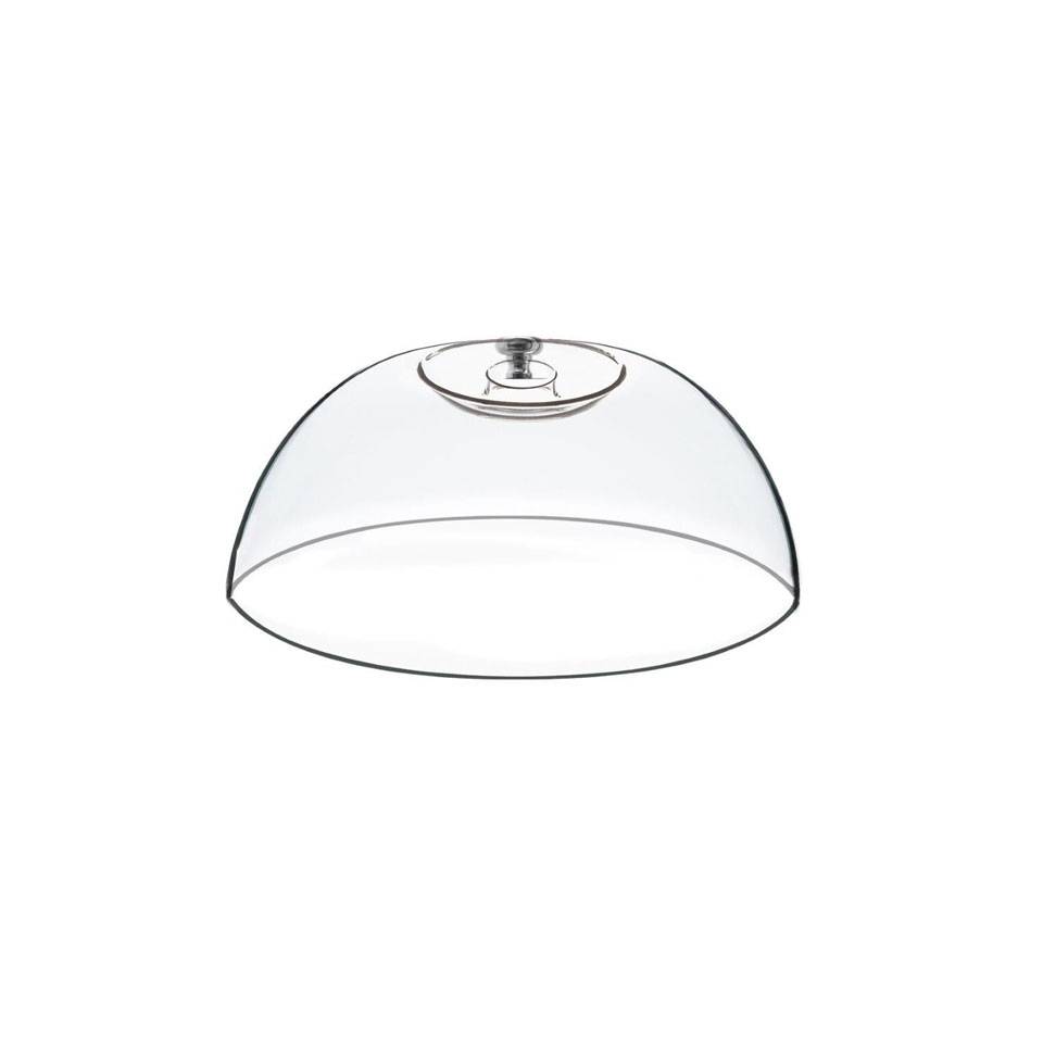 Dôme rond en pvc avec bouton en acier 25 cm