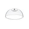 Dôme rond en pvc avec bouton en acier 32 cm