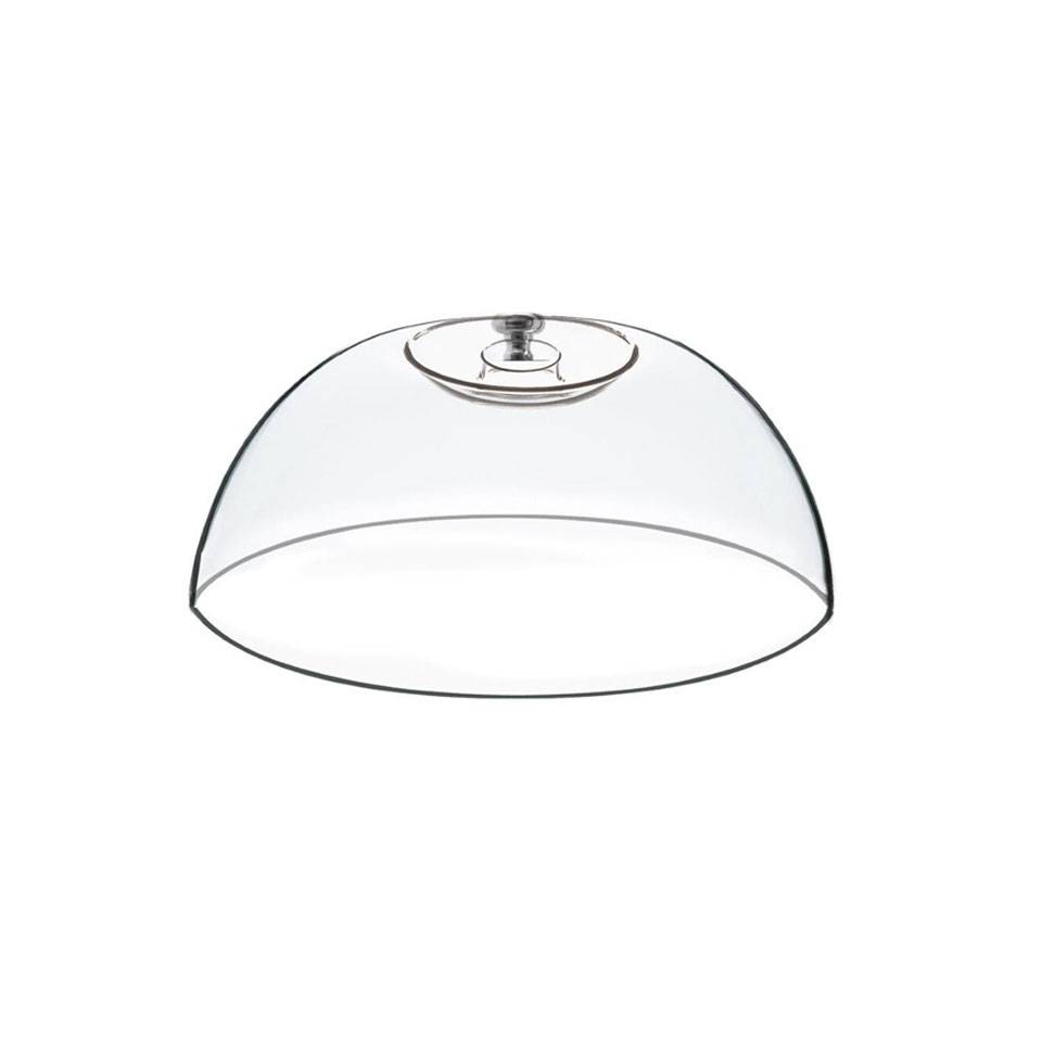Dôme rond en pvc avec bouton en acier 32 cm
