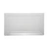Plateau rectangulaire en mélamine blanche 49.5x27 cm