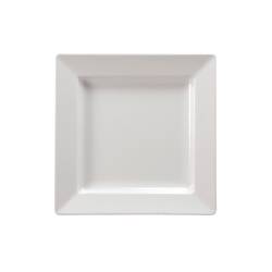Plateau carré en mélamine blanche 33x33 cm