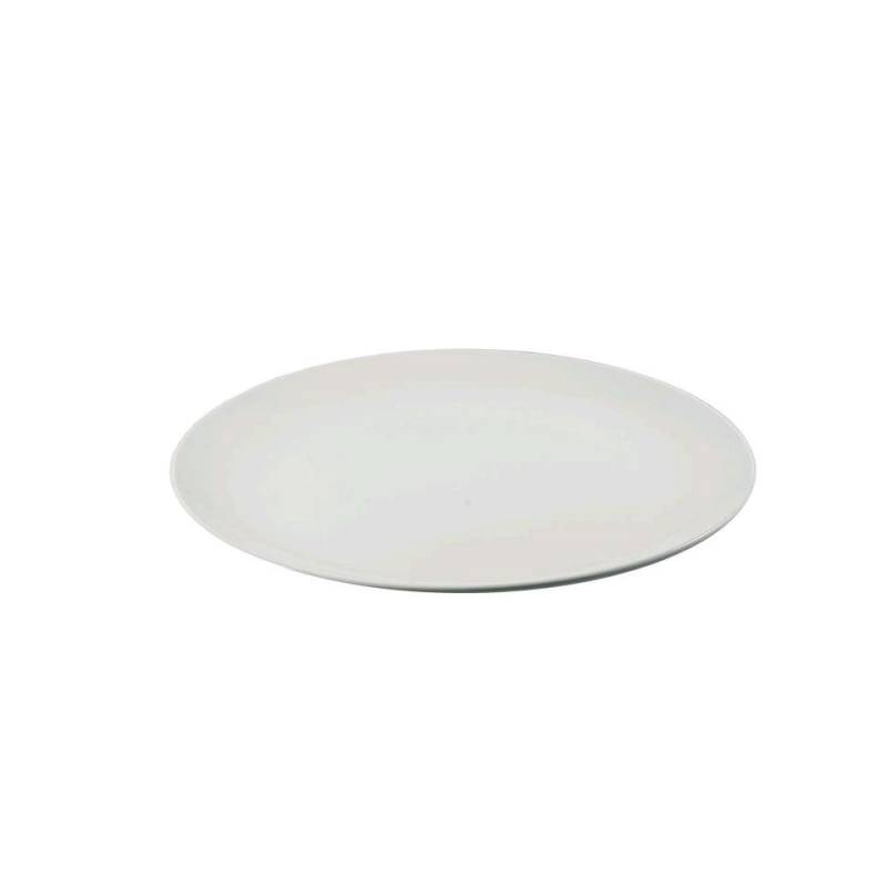 Bandeja redonda de melamina blanca cm 35