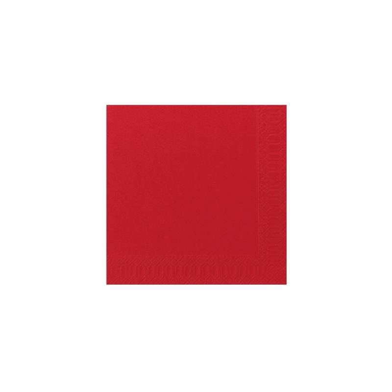 Serviette en cellulose Duni à deux couches 40 x 40 cm rouge