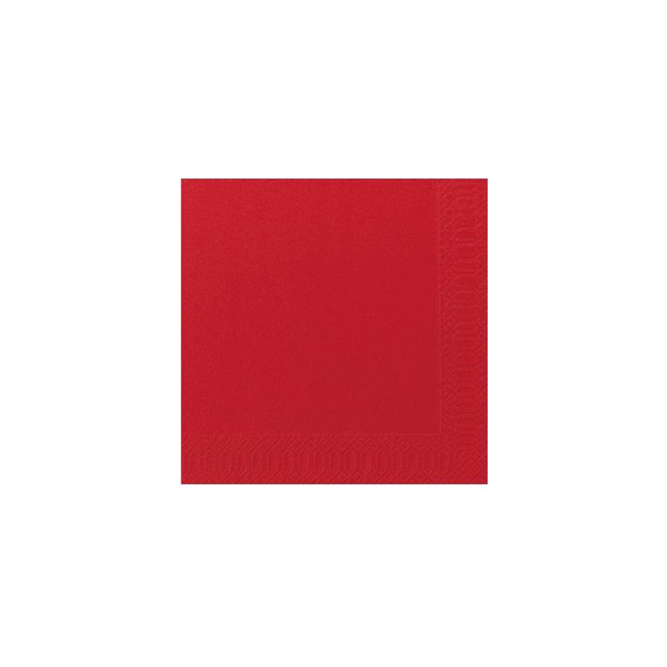 Tovagliolo Duni in cellulosa due veli cm 40 x 40 rosso