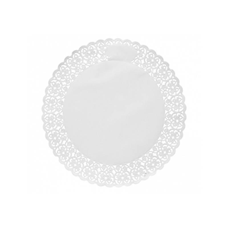 Dentelle ronde en papier blanc cm 34