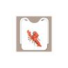 Bavoirs à homard en airspun blanc cm 37x46